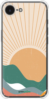 Силикон с усиленными углами чехол Горы и солнце v2 для Apple iPhone SE 4 - 5488sp-3652 изображение 
