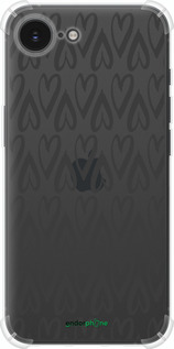 Силикон с усиленными углами чехол Сердца v2 для Apple iPhone SE 4 - 5497sp-3652 изображение 