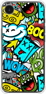 Силикон с усиленными углами чехол Стикеры v4 для Apple iPhone SE 4 - 5508sp-3652 изображение 