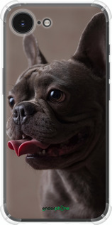Силикон с усиленными углами чехол Милый бульдог для Apple iPhone 16e - 5546sp-3971 изображение 