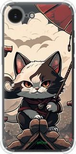 Силикон с усиленными углами чехол Япония - кот на крыше для Apple iPhone SE 4 - 5582sp-3652 изображение 