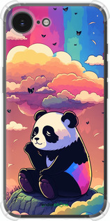 Силикон с усиленными углами чехол Панда в облаках для Apple iPhone SE 4 - 5585sp-3652 изображение 
