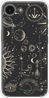 Силіконовий протиударний с посиленими кутами чехол Фаза місяця для Apple iPhone 16e - 5605sp-3971 изображение 