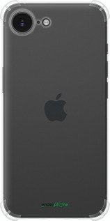 Силіконовий протиударний с посиленими кутами чохол 'Прозорий' для iPhone SE 4 зображення 8