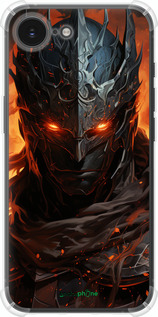 Силикон с усиленными углами чехол Темный рыцарь для Apple iPhone 16e - 5650sp-3971 изображение 