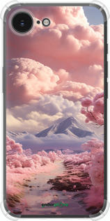 Силіконовий протиударний с посиленими кутами чехол Рожеві хмари для Apple iPhone SE 4 - 5660sp-3652 изображение 