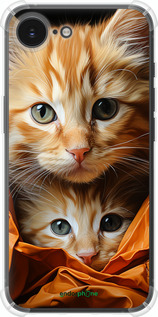 Силіконовий протиударний с посиленими кутами чехол Котики 2 для Apple iPhone SE 4 - 5664sp-3652 изображение 