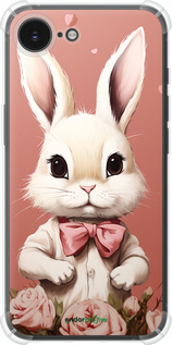 Силикон с усиленными углами чехол Зайчик для Apple iPhone SE 4 - 5669sp-3652 изображение 