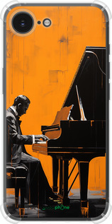 Силіконовий протиударний с посиленими кутами чехол Чохол для телефона Чоловік за Роялем для Apple iPhone SE 4 - 5938sp-3652 изображение 