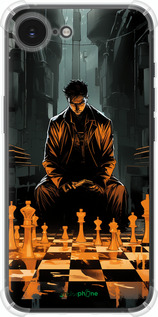 Силіконовий протиударний с посиленими кутами чехол Шахмати для Apple iPhone SE 4 - 5951sp-3652 изображение 