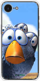 Силикон с усиленными углами чехол Angry Birds для Apple iPhone 16e - 6008sp-3971 изображение 