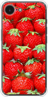 Силіконовий протиударний с посиленими кутами чехол Полуниця для Apple iPhone SE 4 - 6020sp-3652 изображение 