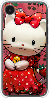 Силикон с усиленными углами чехол hello kitty1 для Apple iPhone 16e - 6036sp-3971 изображение 