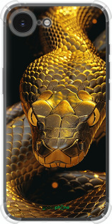 Силикон с усиленными углами чехол Golden snake для Apple iPhone SE 4 - 6072sp-3652 изображение 