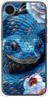 Силикон с усиленными углами чехол Blue Snake для Apple iPhone 16e - 6079sp-3971 изображение 