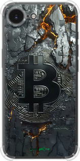 Силикон с усиленными углами чехол Раскаленный биткойн для Apple iPhone SE 4 - 6091sp-3652 изображение 
