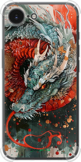 Силикон с усиленными углами чехол Стихия огня для Apple iPhone SE 4 - 6101sp-3652 изображение 