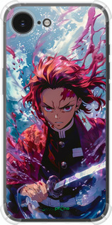 Силикон с усиленными углами чехол Танджиро Камадо: Клинок рассекающий демонов для Apple iPhone SE 4 - 6111sp-3652 изображение 