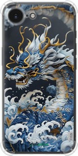 Силикон с усиленными углами чехол Водяной дракон для Apple iPhone SE 4 - 6113sp-3652 изображение 