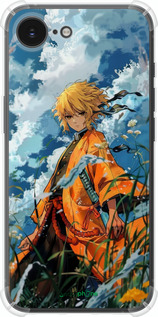 Силіконовий протиударний с посиленими кутами чехол Zenitsu Agatsuma для Apple iPhone SE 4 - 6117sp-3652 изображение 