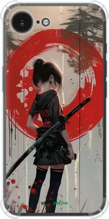 Силіконовий протиударний с посиленими кутами чехол Сутінки воїна: Танок з катаною для Apple iPhone SE 4 - 6123sp-3652 изображение 