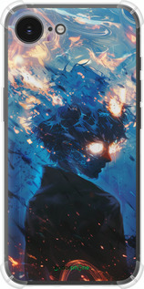 Силикон с усиленными углами чехол Сатору Годжо для Apple iPhone SE 4 - 6129sp-3652 изображение 