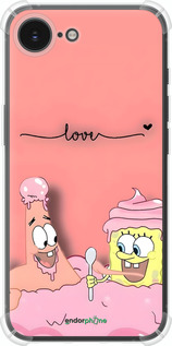 Силикон с усиленными углами чехол Спанч Боб для Apple iPhone 16e - 6282sp-3971 изображение 