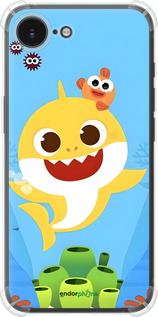 Силикон с усиленными углами чехол Бейби Шарк для Apple iPhone 16e - 6303sp-3971 изображение 