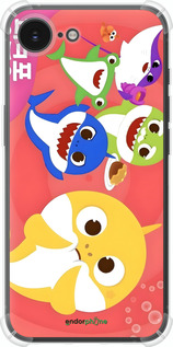 Силикон с усиленными углами чехол Бейби Шаркс для Apple iPhone SE 4 - 6305sp-3652 изображение 