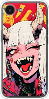 Силіконовий протиударний с посиленими кутами чехол Аніме демон для Apple iPhone SE 4 - 6308sp-3652 изображение 