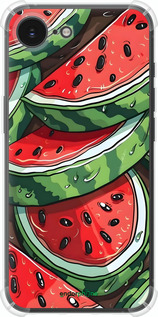 Силикон с усиленными углами чехол Арбуз для Apple iPhone SE 4 - 6315sp-3652 изображение 