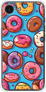 Силикон с усиленными углами чехол Пончики для Apple iPhone 16e - 6318sp-3971 изображение 