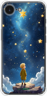 Силикон с усиленными углами чехол Маленький принц для Apple iPhone SE 4 - 6326sp-3652 изображение 