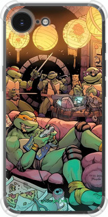 Силикон с усиленными углами чехол Черепашки нинзя для Apple iPhone 16e - 6346sp-3971 изображение 