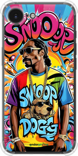 Силіконовий протиударний с посиленими кутами чехол Снуп дог для Apple iPhone SE 4 - 6348sp-3652 изображение 