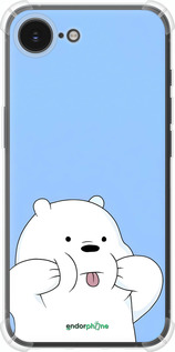 Силикон с усиленными углами чехол Милый мишка для Apple iPhone 16e - 6357sp-3971 изображение 