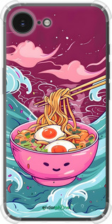 Силіконовий протиударний с посиленими кутами чехол Рамен для Apple iPhone SE 4 - 6360sp-3652 изображение 