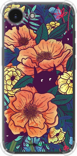 Силикон с усиленными углами чехол С изображением полевых цветов для Apple iPhone 16e - 6419sp-3971 изображение 