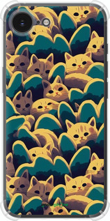 Силіконовий протиударний с посиленими кутами чехол Із зображенням котиків для Apple iPhone SE 4 - 6429sp-3652 изображение 