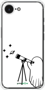 Силикон с усиленными углами чехол Привидение астроном для Apple iPhone 16e - 6444sp-3971 изображение 