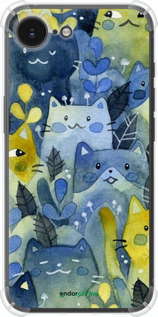 Силіконовий протиударний с посиленими кутами чехол Із зображенням котячого лісу для Apple iPhone SE 4 - 6447sp-3652 изображение 