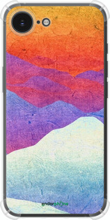 Силикон с усиленными углами чехол Горный закат для Apple iPhone 16e - 6479sp-3971 изображение 