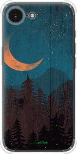 Силикон с усиленными углами чехол Звездный лес для Apple iPhone 16e - 6480sp-3971 изображение 