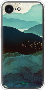 Силикон с усиленными углами чехол С изображением гор Индиго для Apple iPhone SE 4 - 6484sp-3652 изображение 