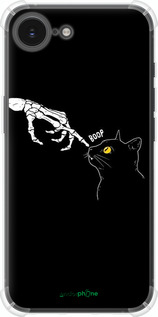 Силикон с усиленными углами чехол Кошка для Apple iPhone SE 4 - 6505sp-3652 изображение 