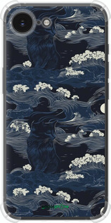 Силіконовий протиударний с посиленими кутами чехол Морська тематика у стилі арт-деко для Apple iPhone SE 4 - 6520sp-3652 изображение 