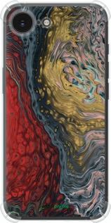 Силикон с усиленными углами чехол С изображением абстрактной живописи для Apple iPhone SE 4 - 6530sp-3652 изображение 