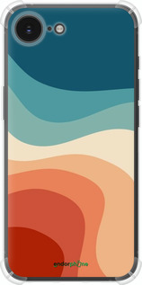 Силіконовий протиударний с посиленими кутами чехол У стилі ретро з хвилями для Apple iPhone SE 4 - 6531sp-3652 изображение 