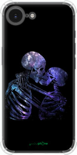 Силіконовий протиударний с посиленими кутами чехол Із зображенням скелета для Apple iPhone SE 4 - 6537sp-3652 изображение 