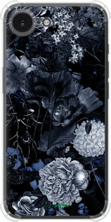 Силикон с усиленными углами чехол Абстрактный цветочный рисунок в синих тонах для Apple iPhone SE 4 - 6539sp-3652 изображение 